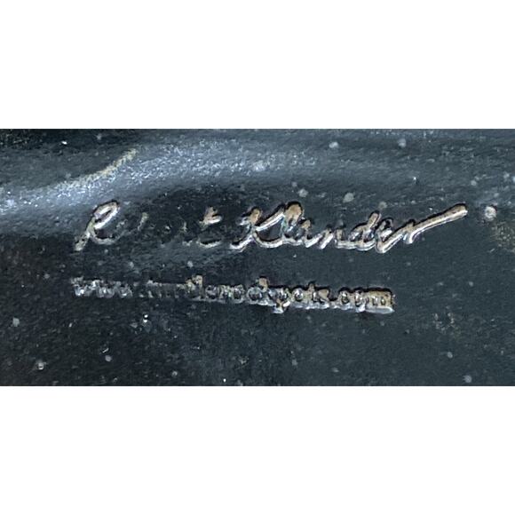 Studio Art Pottery Bowl Signed Robert Klander Glazed Serving Decorative Brown - Picture 12 of 12